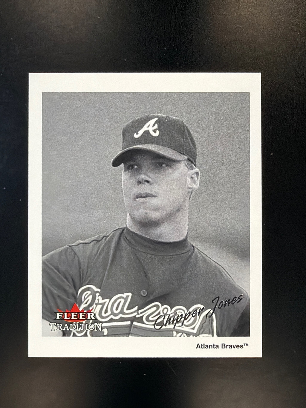 2003 Fleer Tradition #10 B/W G Chipper Jones Black/White Goudey #/1936