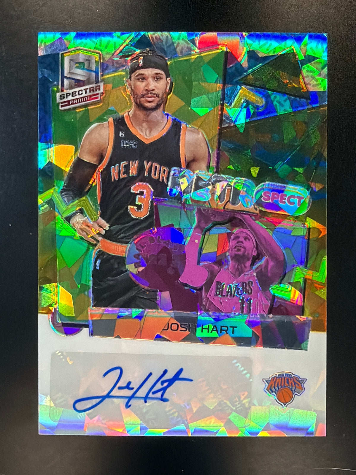 2022-23 Panini Spectra #RSA-JHR Josh Hart RetroSpect Autographs Astral #/49