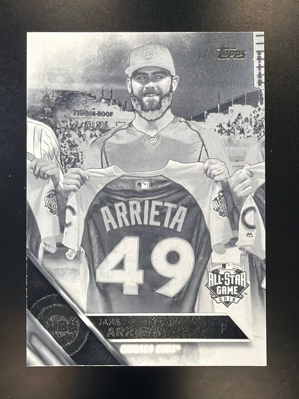 2016 Topps Update #US4 Jake Arrieta Black & White Negatives