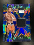 2024 Panini Select WWE #SP-WSL Wes Lee Sparks Memorabilia Blue Prizms #/49
