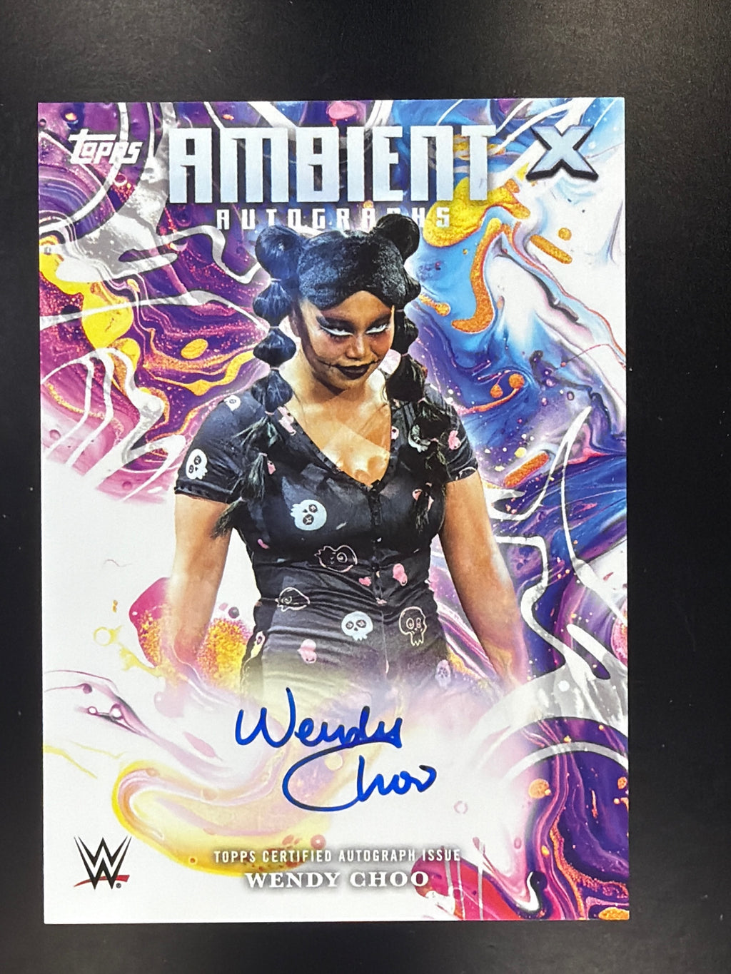2025 Topps Exalted WWE #AMA-WCO Wendy Choo Ambient Autographs