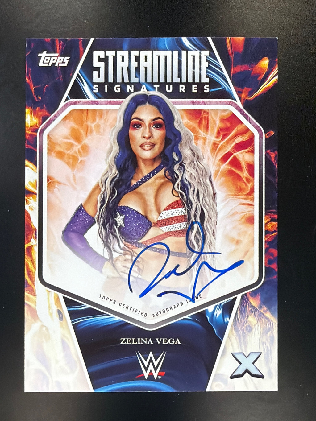 2025 Topps Exalted WWE #STS-ZVA Zelina Vega Streamline Signatures