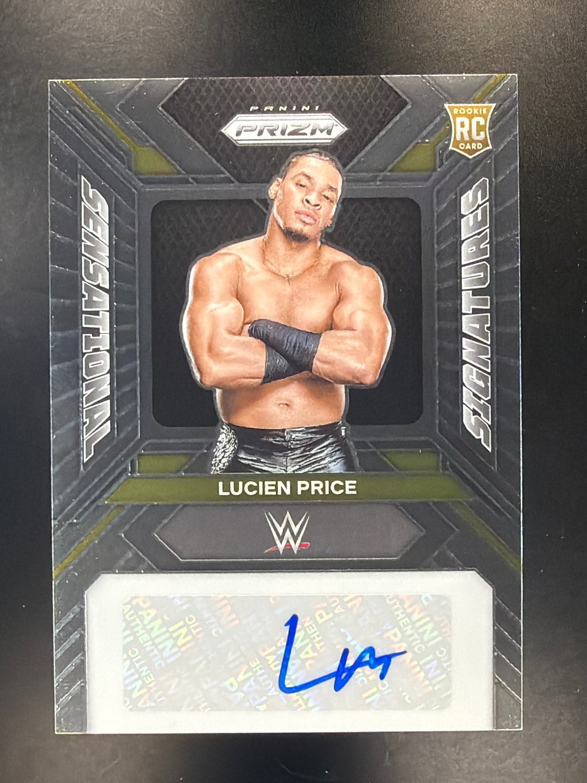 2024 Panini Prizm WWE #SS-LUC Lucien Price Sensational Signatures