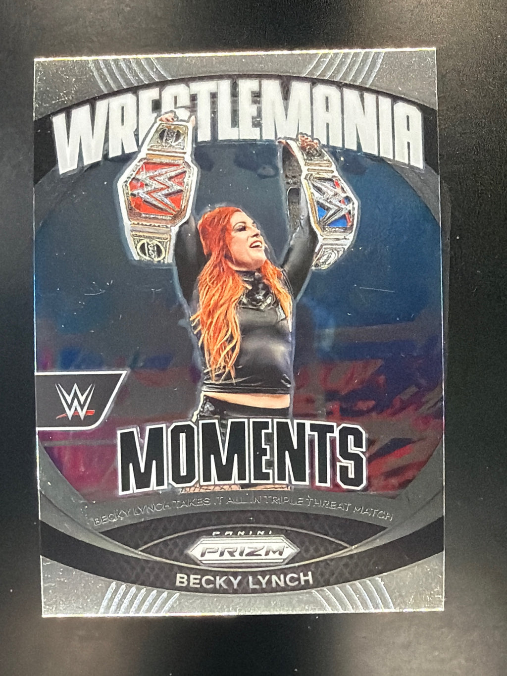 2024 Panini Prizm WWE #28 Becky Lynch WrestleMania Moments