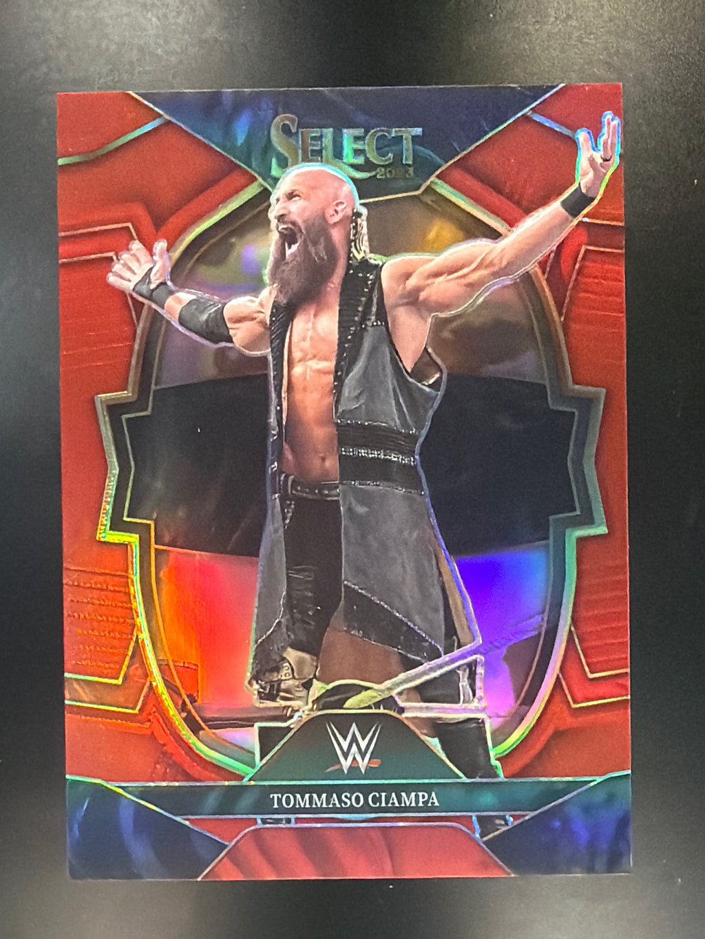 2023 Panini Select WWE #80 Tommaso Ciampa Red Prizms #/175
