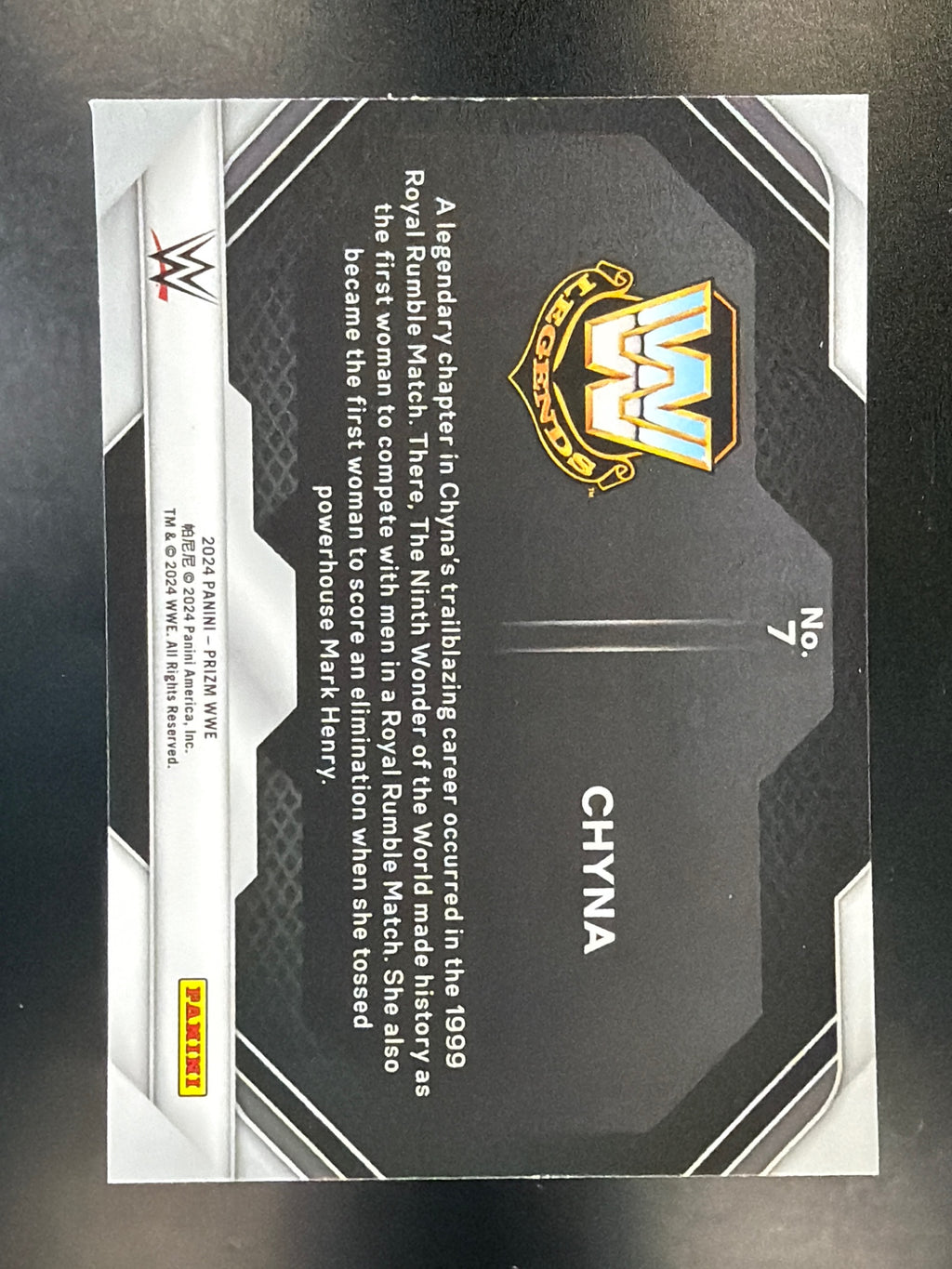 2024 Panini Prizm WWE #7 Chyna Rumble Performances