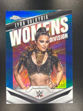 2025 Topps Chrome WWE #WD-LYR Lyra Valkyria Women's Division Blue Refractor /150