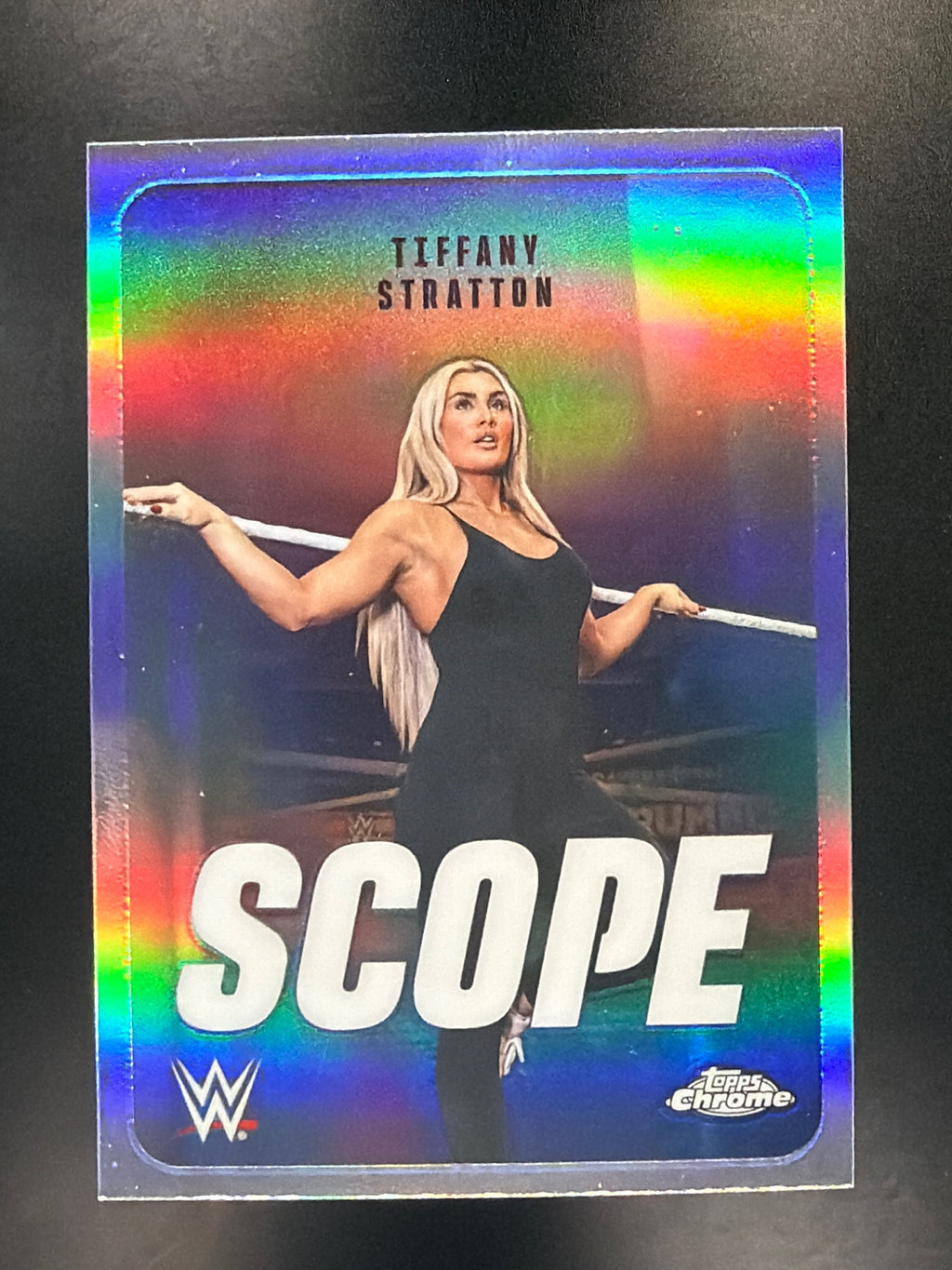 2026 Topps Chrome WWE #SCO-2 Tiffany Stratton Scope Refractor